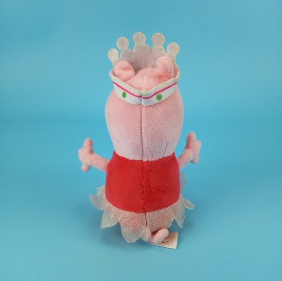 TY 2015 Ballerina Peppa Pig 8" Plush Toy Red Pink - Picture 7 of 12